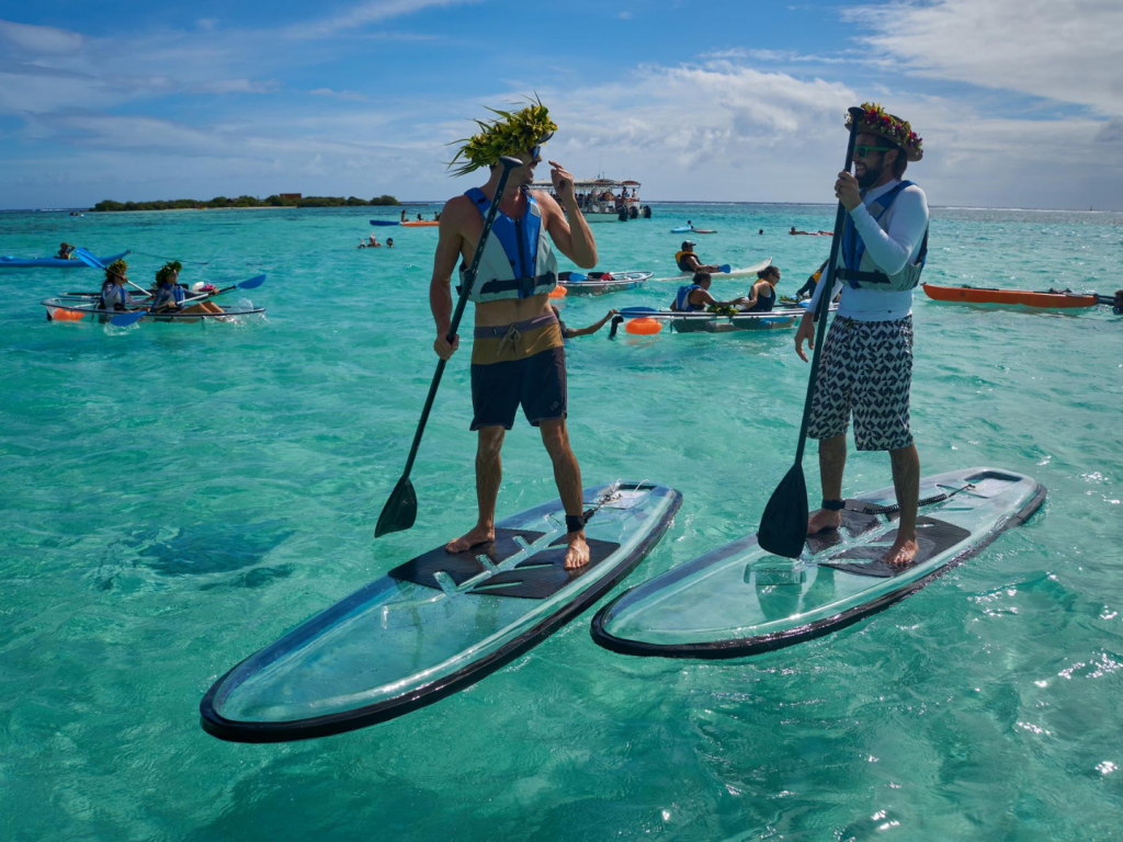 MOOREA – Clear Stand-up Paddle Adventure – 3h30