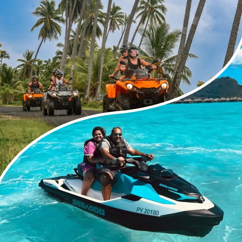 BORA BORA – ATV & Jet Ski Tour + Motu lunch – 6H