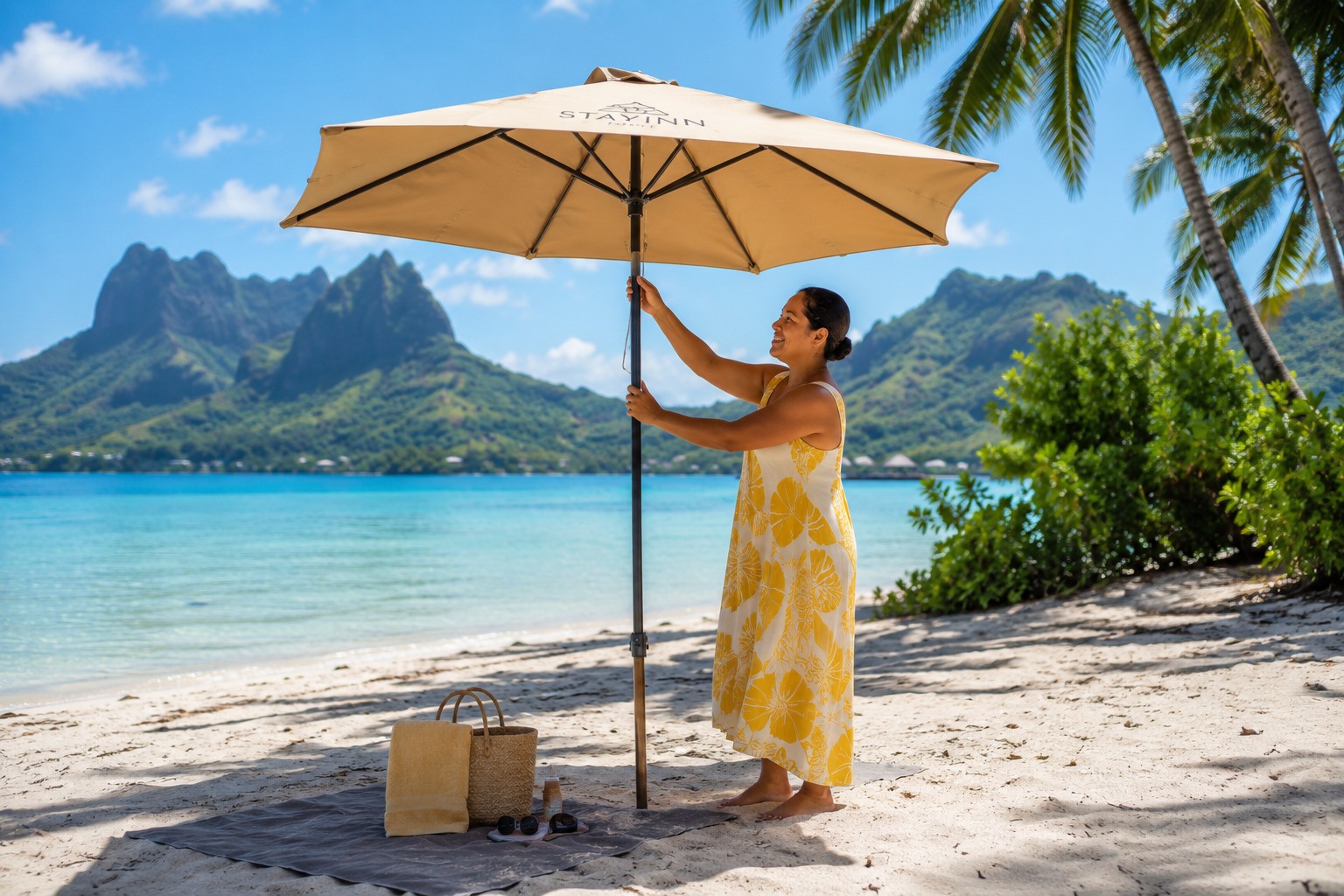 MOOREA – Beach Umbrella Rental