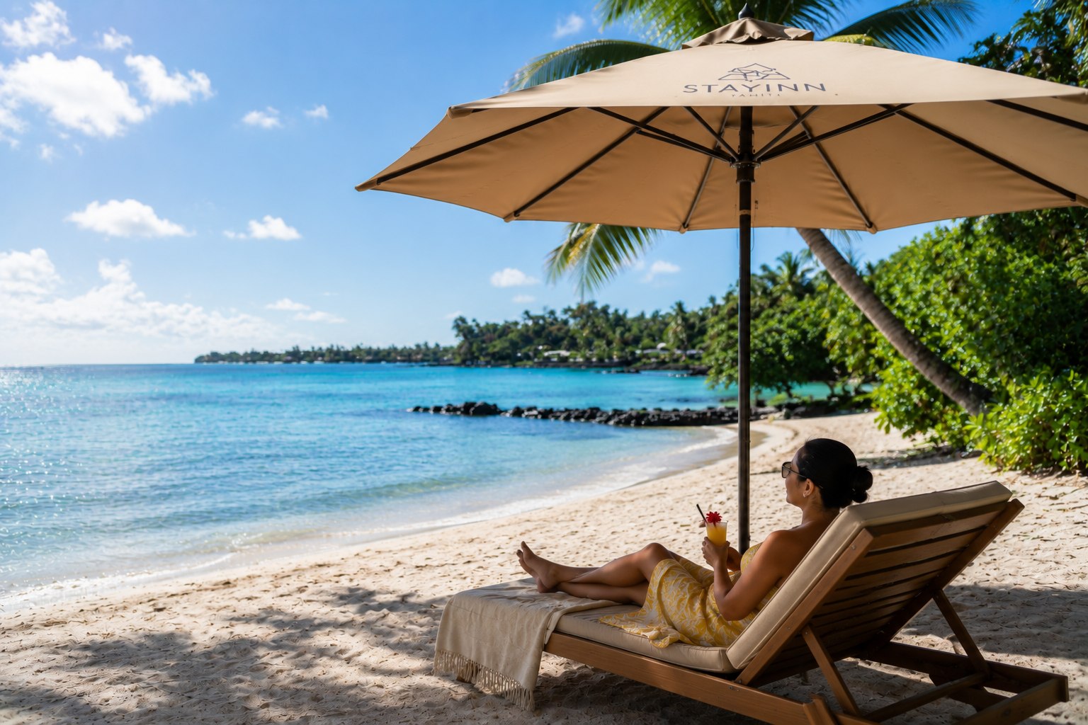 MOOREA – Beach Umbrella Rental