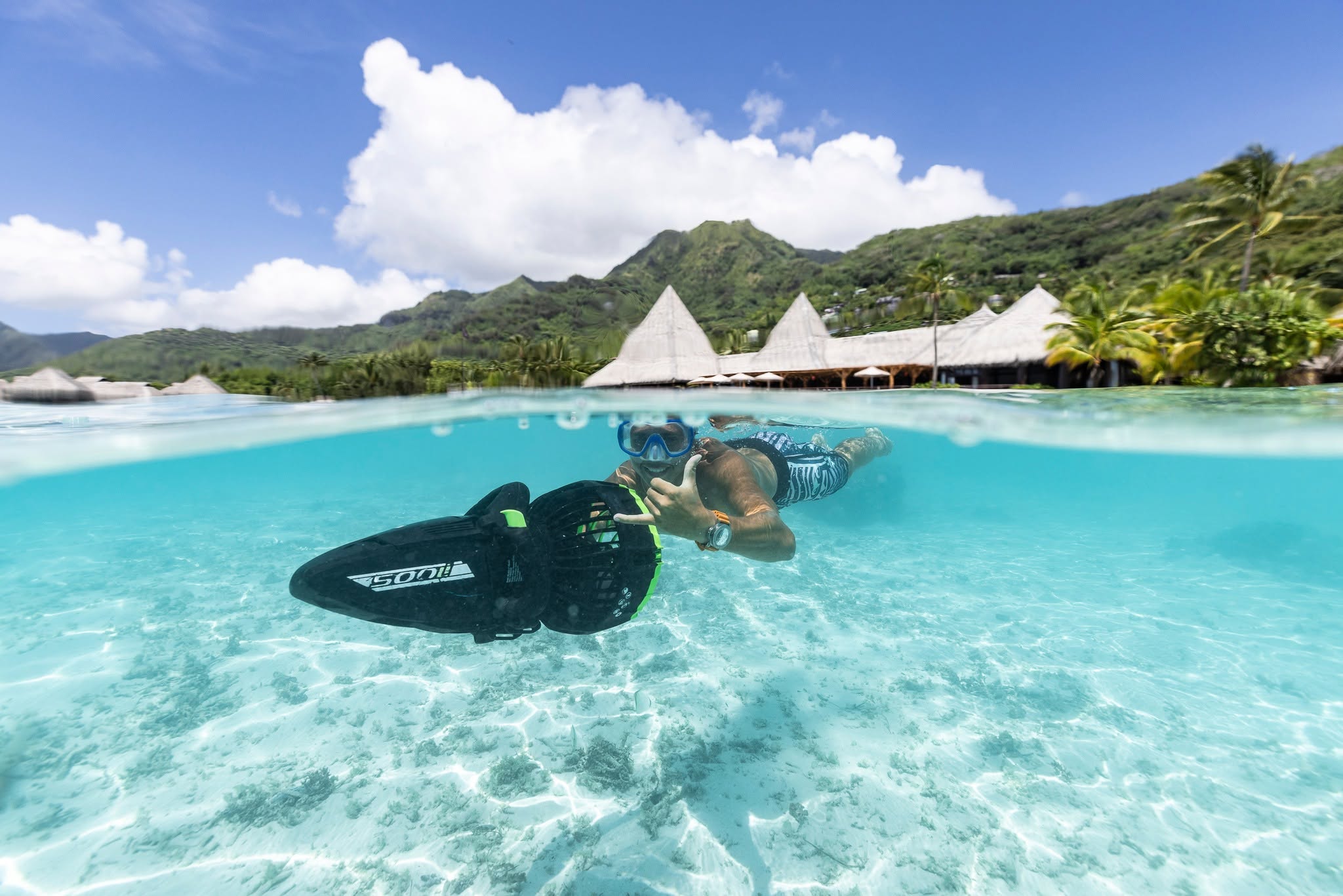 MOOREA – Halbtägige Unterwasser-Scooter- und Schnorcheltour
